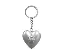 Schlüsselanhänger - Ich beschütze dich: Herz mit Schutzengel