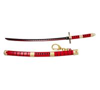 Schlüsselanhänger Katana Sandai Kitetsu von Zoro aus One Piece A11760, 22 cm lang, hergestellt aus Zink und Stahl, mit Öffnungssystem, geliefert in Blisterverpackung. Ref. A11760