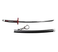 Schlüsselanhänger Katana von Demon Slayer Katana Mingshao, gehalten von Kamado Tanjirou A11757, 22 cm, hergestellt aus Zink und Stahl, in Blisterverpackung geliefert. Ref. A11757
