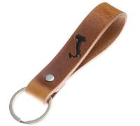 Schlüsselanhänger Leder Italien in schwarz geprägt das kleine Geschenk zum Geburtstag für deinen Lieblingsmenschen Frauen oder Männer Souvenir