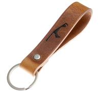 Schlüsselanhänger Leder Sylt in schwarz geprägt das kleine Geschenk zum Geburtstag für deinen Lieblingsmenschen Frauen oder Männer Souvenir