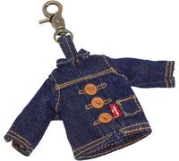 Schlüsselanhänger LEVI'S "LEVI'S MINI TRUCKER CHARM", Herren, blau (ocean indigo wash 1), Baumwolle, Schlüsselanhänger Schlüsselanhänger, Mini Jeansjacke für Schlüsselbund, Tasche oder Rucksack mit Ka