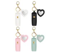 Schlüsselanhänger, Lippenstift, 4 Stück, Anhänger für Tasche, Etui, Lippenstift, für Mädchen, Frauen, Studenten, Make-up-Enthusiasten, Alltag, Reisen, Partys