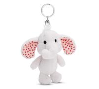 NICI 61481 Schlüsselanhänger Love Elefant hellgrau 10cm grau-Plüsch-Begleiter Kuscheltieranhänger mit Schlüsselring für Schlüsselband, Schlüsselbund & Schlüsselhalter