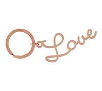 GRUSS & CO Sheepworld, 47050 - Schlüsselanhänger, Love, Metall, Größe mit Schlüsselring: 9,6cm x 3cm, Farbe: rosegold