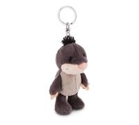 Schlüsselanhänger Maulwurf 10cm grau - Plüsch-Begleiter Kuscheltieranhänger mit Schlüsselring für Schlüsselband, Schlüsselbund & Schlüsselhalter