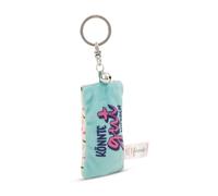 NICI Schlüsselanhänger Mini Plüschkissen Könnte gut Werden 8cm mit Glöckchen-bunt-Treuer-Begleiter für Rucksack oder Tasche, Schlüsselhalter für klein und Groß | 62117