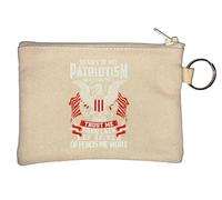 Schlüsselanhänger mit Aufschrift "Sorry If My Patriotism Offends You Your Lack of Spine Offends Me", Beige