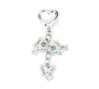 Schlüsselanhänger mit farbigem Schmetterling, Geschenk für Frauen, Geburtstagsgeschenk für Freundin oder Schwester, Kleine Geschenke für die Guter Freundin, Geschenkideen für Frauen (Blau1)