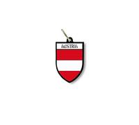 Schlüsselanhänger mit Flagge, National-Souvenir, Schild, Österreich
