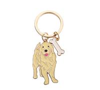Schlüsselanhänger mit Hundemotiv, niedlicher Metall-Schlüsselanhänger, Taschenanhänger, tolles Geburtstgsgeschenk, 10 cm, (Golden Retriever)