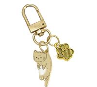 Schlüsselanhänger mit Katze, niedlicher Katzen-Schlüsselanhänger, niedliche Katze, Anhänger mit Anhängern für Haustiere und Kätzchen, ästhetischer Schlüsselanhänger mit Kätzchen, lustiger Anhänger