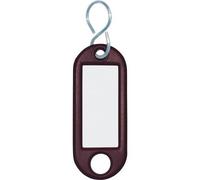 Schlüsselanhänger mit S-Haken braun