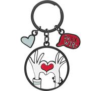 Schlüsselanhänger Motiv "Du, ich, wir": Schlüsselanhänger mit niedlichen Charms