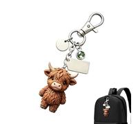 Schlüsselanhänger, niedliche Kuhform, Acryl, Taschenanhänger, für Damen, Herren, Erwachsene, Ehefrau, Freundin, drinnen und draußen, Reisen, Schule, Freizeit, Einkaufen, a, Refer to description