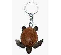 Schlüsselanhänger Schildkröte Holz braun