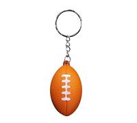 Schlüsselanhänger Schlüsselanhänger American Pendant Pendant Ball Simulation Football Competition Schlüsselanhänger Ringhalter Schlüsselanhänger (Coffee, One Size)