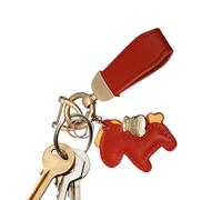 -Schlüsselanhänger, -Schlüsselanhänger | PU Leder Dekoration Backpack Charm - Ornament der Handtasche - Kollektion Animal Lovers für Reisen, Fitnessliebhaber, Rot / Orange, Se référer au