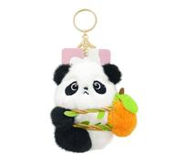 Schlüsselanhänger, Schlüsselanhänger Super Soft! Panda Motiv, Plüsch-Schlüsselanhänger, Plüschiger Kuscheltier Anhänger für Kinder & Erwachsene, Mit Schlüsselring für Schlüsselband