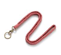 Schlüsselanhänger Schlüsselband Baumwollschnur Lanyard Rot