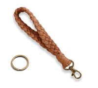 Schlüsselanhänger Schlüsselband Kurz Geflochten Lanyard Rot