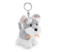 Schlüsselanhänger Schnauzer 10cm - grau - Treuer-Plüschbegleiter für Rucksack oder Tasche, Schlüsselhalter für Klein und Groß | 63403