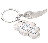 Schlüsselanhänger,Schutzengel Flügel und Wolke (Ein Engel schütze dich)