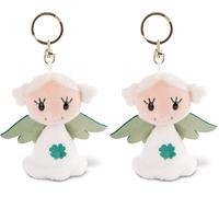 NICI Schlüsselanhänger Schutzengel „Good luck“ 9 cm - Glücksbringer Engel - Schutzengel mit Kleeblatt - Engel Schlüsselanhänger für Schlüsselband, Schlüsselbund & Schlüsselkette