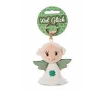 Schlüsselanhänger Schutzengel weiß "Viel Glück"
