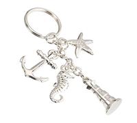 Schlüsselanhänger 'Sealife' aus Metall silber