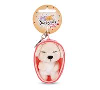 Schlüsselanhänger Sleeping Pets Hund Creme 8cm