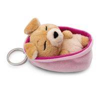 NICI Schlüsselanhänger Sleeping Pets Hund hellbraun 8cm