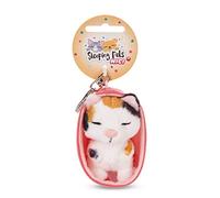 Schlüsselanhänger Sleeping Pets Katze dreifarbig 8cm