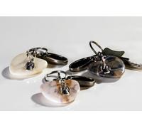 Schlüsselanhänger Stoneheart aus Naturstein mit Schutzengel-Figur