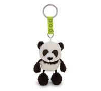 Schlüsselanhänger Talisminis Panda 7cm - schwarz - Kuscheltieranhänger mit Schlüsselring für Schlüsselband, Schlüsselbund & Schlüsselhalter- Glücksbringer Taschenanhänger mit Message | 62687