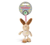 NICI Schlüsselanhänger Talisminis Hase 7 cm – Glücksbringer mit Schlüsselring, beige