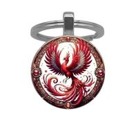 Schlüsselanhänger, Taschenschmuck Cabochon Phönix Mythischer Vogel