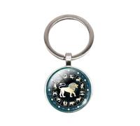 Schlüsselanhänger, Taschenschmuck Sternzeichen + Karabiner als Geschenk. (Löwen)