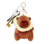 Schlüsselanhänger, Tiere, Plüsch, Capybara, leichter Ring, Charm, Handtasche, Rucksack, Koffer, Schule, Alltag