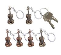 Schlüsselanhänger Violine | 6X Legierung Geige Anhänger - Kreative Urlaubsgeschenke Einzigartige Anhänger Schlüsselanhänger Schlüsselanhänger Anhänger Mode Rucksack Anhänger