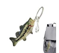 Schlüsselanhänger zum Angeln der Bar - 3D-Taschen-Ornament - Geschenk für Angler und Outdoor-Liebhaber - für Angler, Outdoor-Liebhaber, Geburtstagsgeschenk und Partys, Gepäckanhänger, Geldbörse, Bo