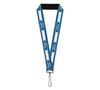 Schlüsselband Ford oval 5 Streifen blau weiß