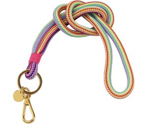 Schlüsselband GIFTCOMPANY Metropolitan Lanyard Regenbogen Pink Gold - rainbow pink/gold