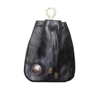 Schlüsselbörse aus Rindsleder, Retro-Autoschlüssel-Etui, handgefertigte Tasche mit Kordelzug, Leder-Aufbewahrungstasche, kompaktes Zubehör, schicker Organizer, Rindsleder, Schlüsselbörse für Frauen