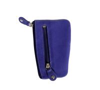 Schlüsseletui, Schlüsselmäppchen, Echt-Leder, für Damen und Herrn, Azur-Blau, Branco 029