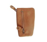 Schlüsseletui, Schlüsselmäppchen, Echt-Leder, für Damen und Herrn, Natur-Beige, Branco 029