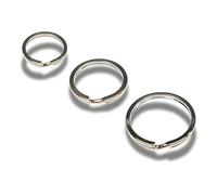 Schlüsselring flach - Spaltring - Eisen - 20mm Ø / 25mm Ø / 30mm Ø - Hanna's Laden - versch. Verpackungen (10 Stück, 25mm Ø)