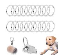 Schlüsselringe, 20 Stück Schlüsselring für Schlüssel, Flache Schlüssel Ring Schlüsselring, Klein Schlüsselringe 25mm