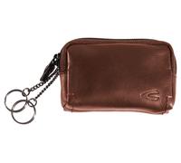 Schlüsseltasche CAMEL ACTIVE "Salamanca", Herren, braun, Leder, clean, gepflegt, unifarben mit Farbeinsatz, Kleinlederwaren, aus hochwertigem Rindsleder mit kontrastreichem Handstich-Detail (96600237-