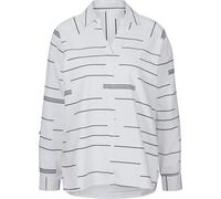 Langarmbluse CREATION L, Damen, Gr. 52, schwarz-weiß (ecru, schwarz, bedruckt), 50% Baumwolle, 50% Polyester, gemustert, Blusen (17744224-52) ecru, schwarz, bedruckt